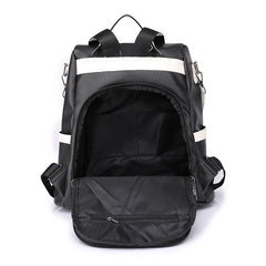 Anti-theft PU Leather Women Backpack - School Travel Girls Bag