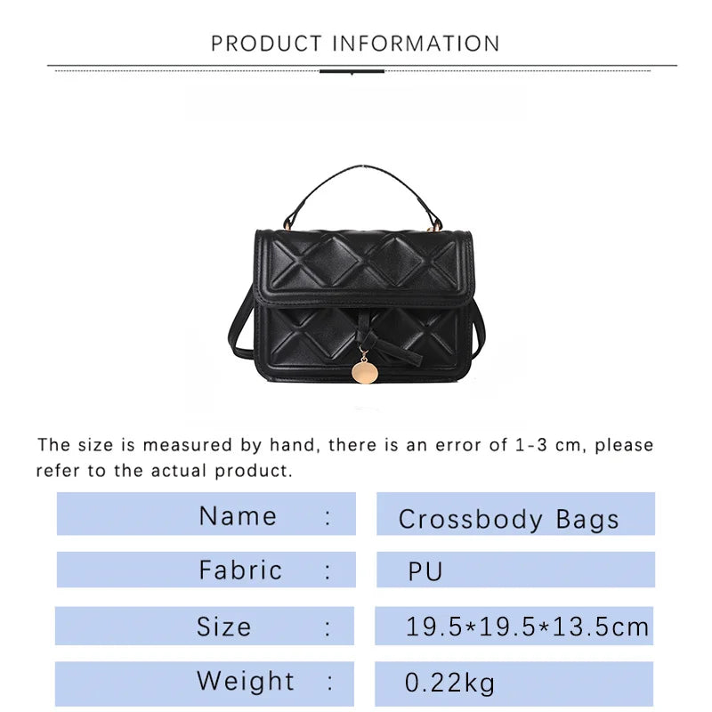 Classic Shoulder Bag for Women High-Quality Satchel Girls PU Leather