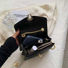 Summer Woman Crossbody Bags Pleated Shoulder Bags Solid Flap Bags