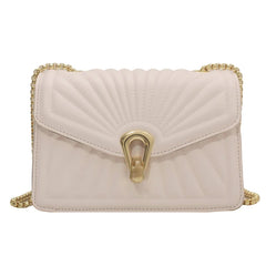 Summer Woman Crossbody Bags Pleated Shoulder Bags Solid Flap Bags