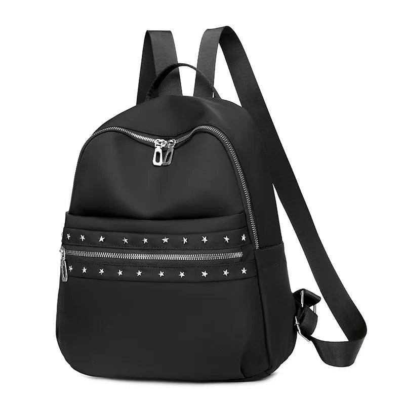Vintage Rivet Women's Backpack Lightweight Casual Shoulder Bag