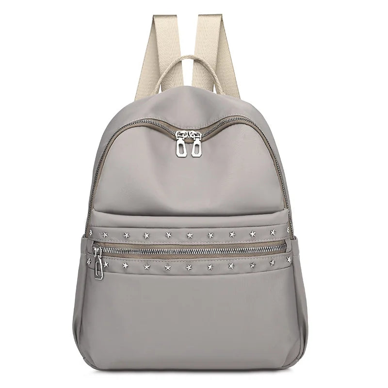 Vintage Rivet Women's Backpack Lightweight Casual Shoulder Bag