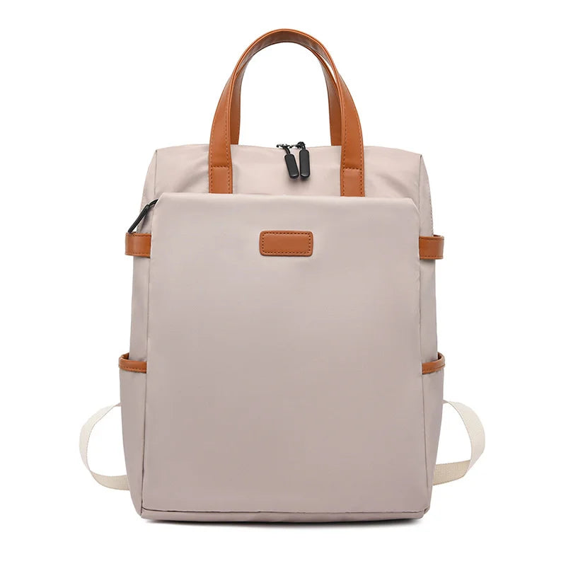 Woman Backpack Contrast Oxford Outdoor Casual Travel Bags