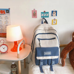 Woman Backpack Nylon School Shoulder Bag Teenage Girls Lady Outdoor Bag