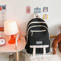 Woman Backpack Nylon School Shoulder Bag Teenage Girls Lady Outdoor Bag