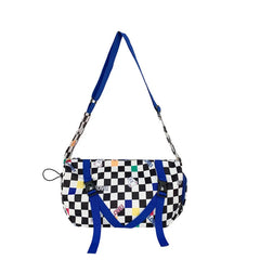 Nylon Messenger Bags Waterproof Zipper Bag Students Bookbag