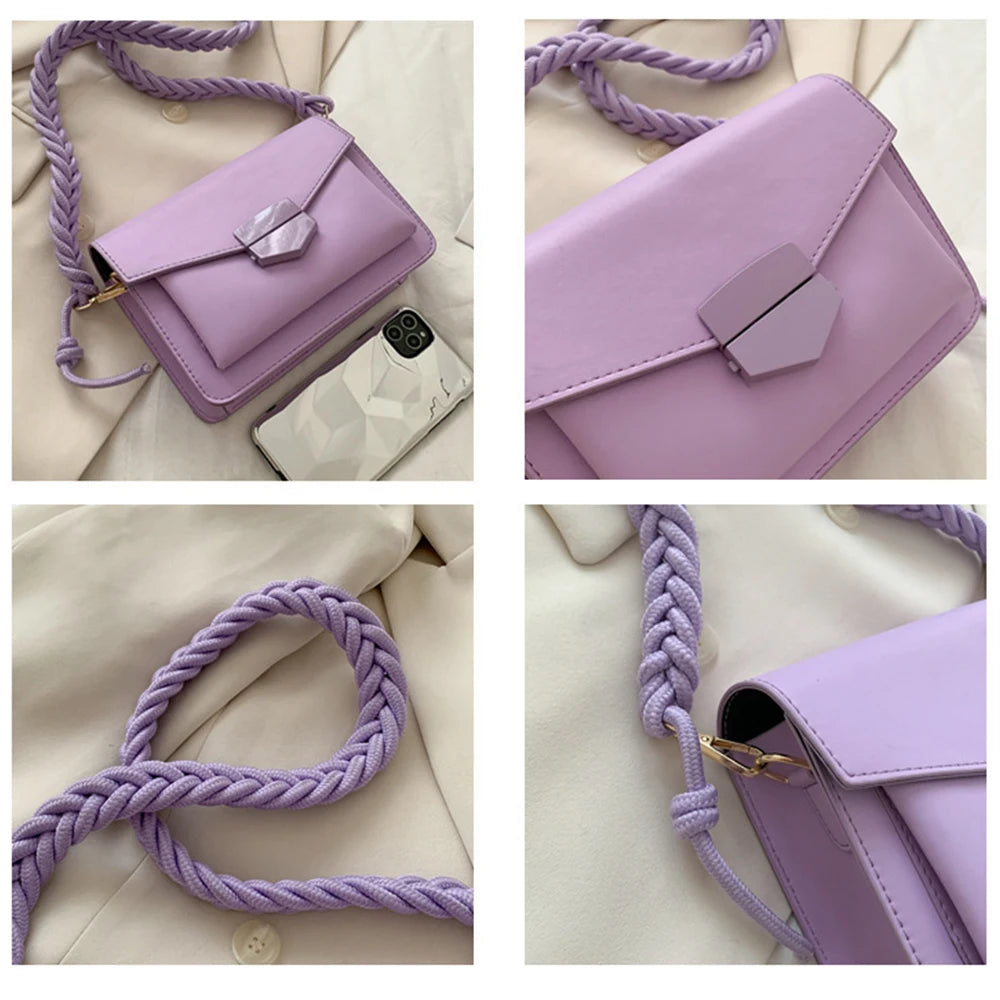 TTOU Solid PU Leather Sac A Main Femme Crossbody Bags For Women