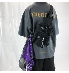 Tactical Backpack Shoulder Men Chest Bags Hip Hop Streetwear Bag