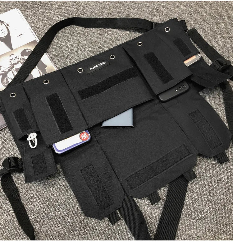 Tactical Chest Bag for Men Motorcycle Function Chest Rig Bag for Women