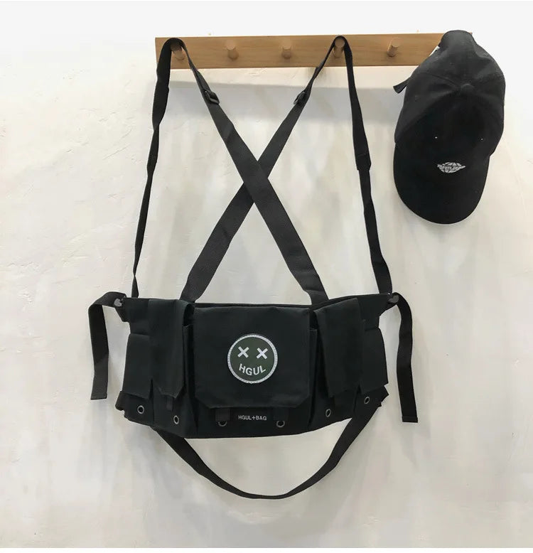 Tactical Chest Bag for Men Motorcycle Function Chest Rig Bag for Women