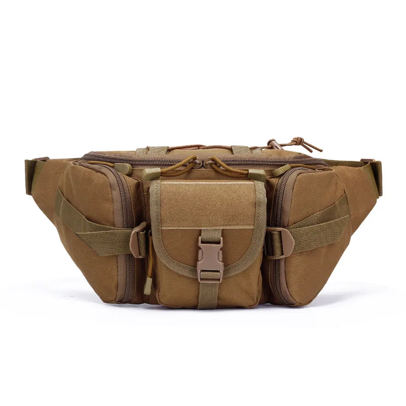 Tactical Waist Pack Hiking Water Bottle Phone Pouch Outdoor Sports Army
