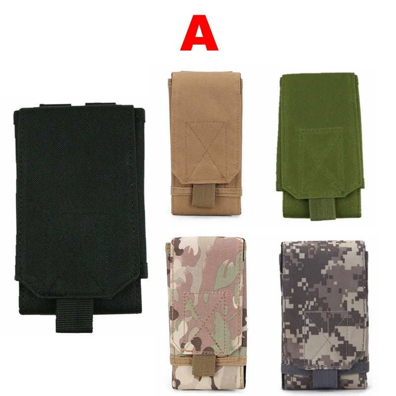 Tactical Phone Belt Bag Nylon Waist Pouch Outdoor Sport Running Hiking Milit