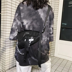 Retro Style Tactical Shoulder Bag with Chain for Women