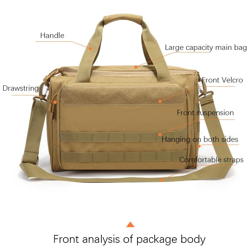 Tactical Training Bag Molle System Accessory 600D Waterproof Gun Shooting Range