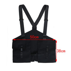Tactical Vest Streetwear Bag Women Hip Hop Chest Rig Waist Bag HW712