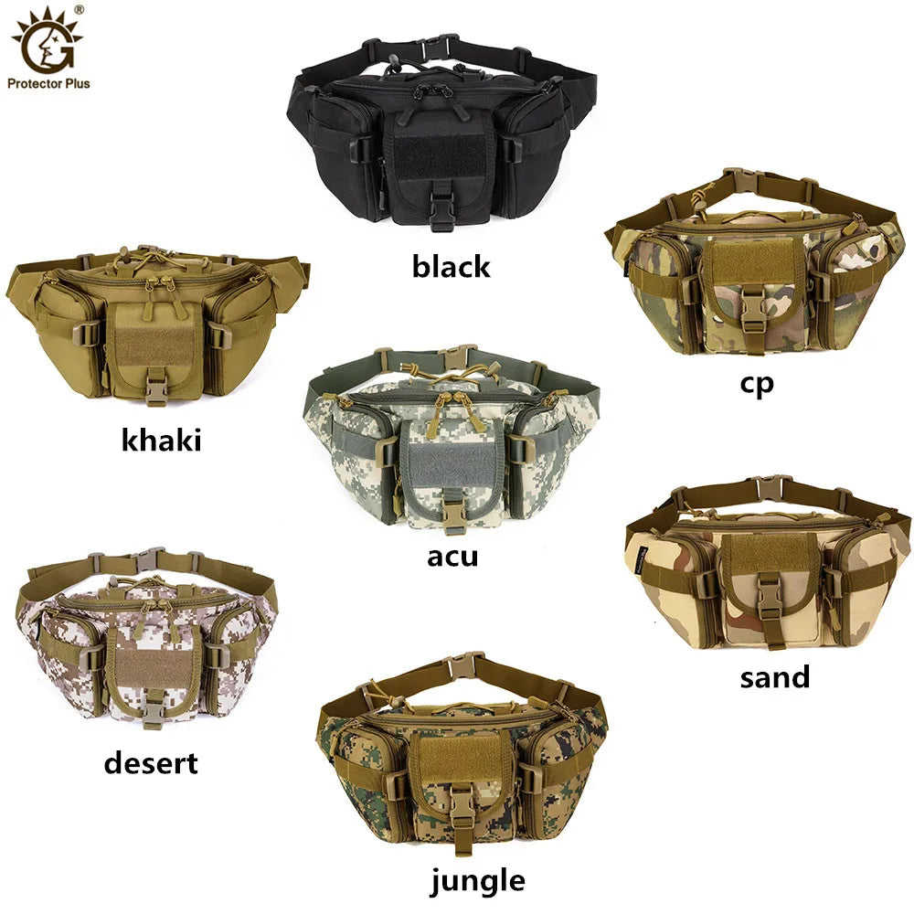 Waterproof Military Waist Bag Women Men Messenger