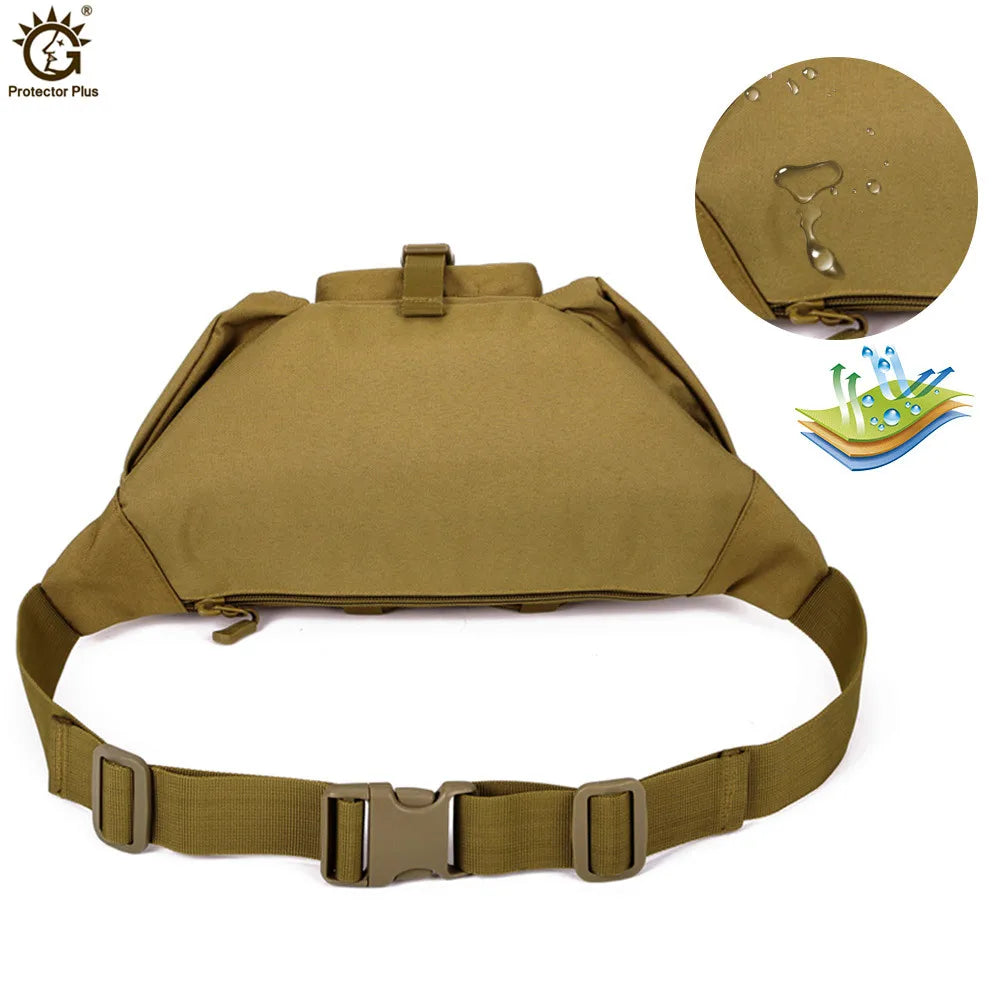 Waterproof Military Waist Bag Women Men Messenger