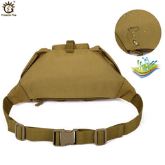 Waterproof Military Waist Bag Women Men Messenger