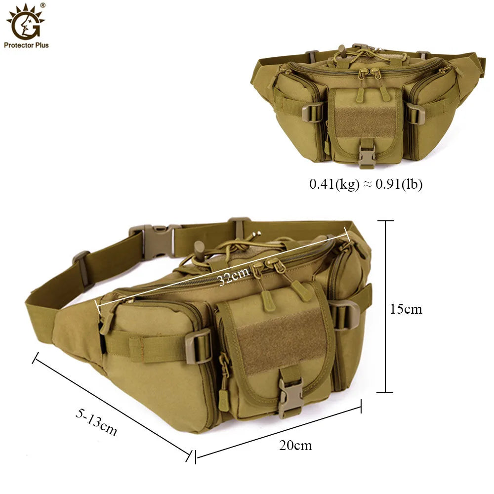 Waterproof Military Waist Bag Women Men Messenger