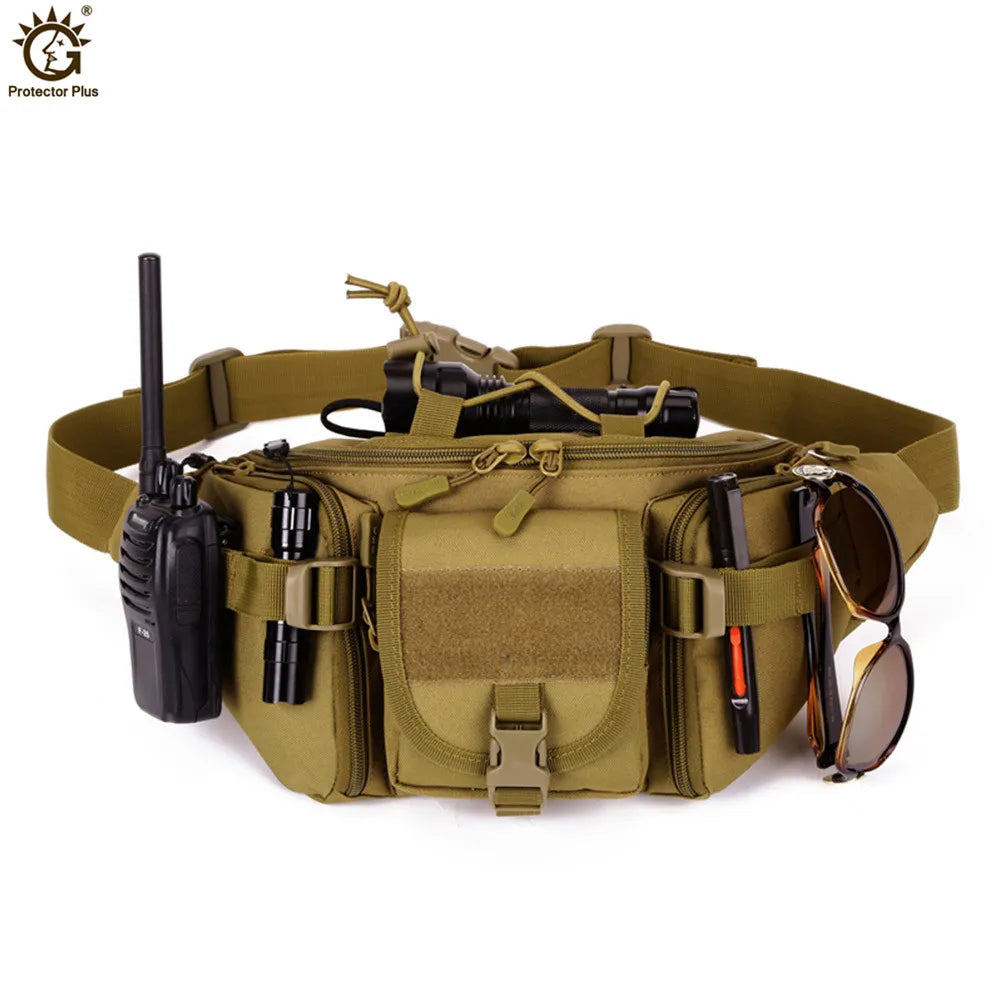Waterproof Military Waist Bag Women Men Messenger