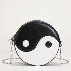 Tai Chi Shoulder Messenger Bag Circular Chain Crossbody Bag