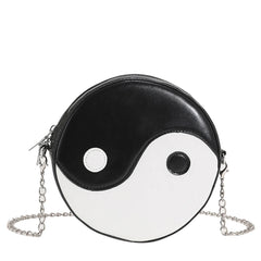 Tai Chi Shoulder Messenger Bag Circular Chain Crossbody Bag