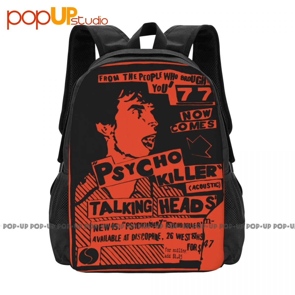 Talking Heads Psycho Killer Poster Backpack