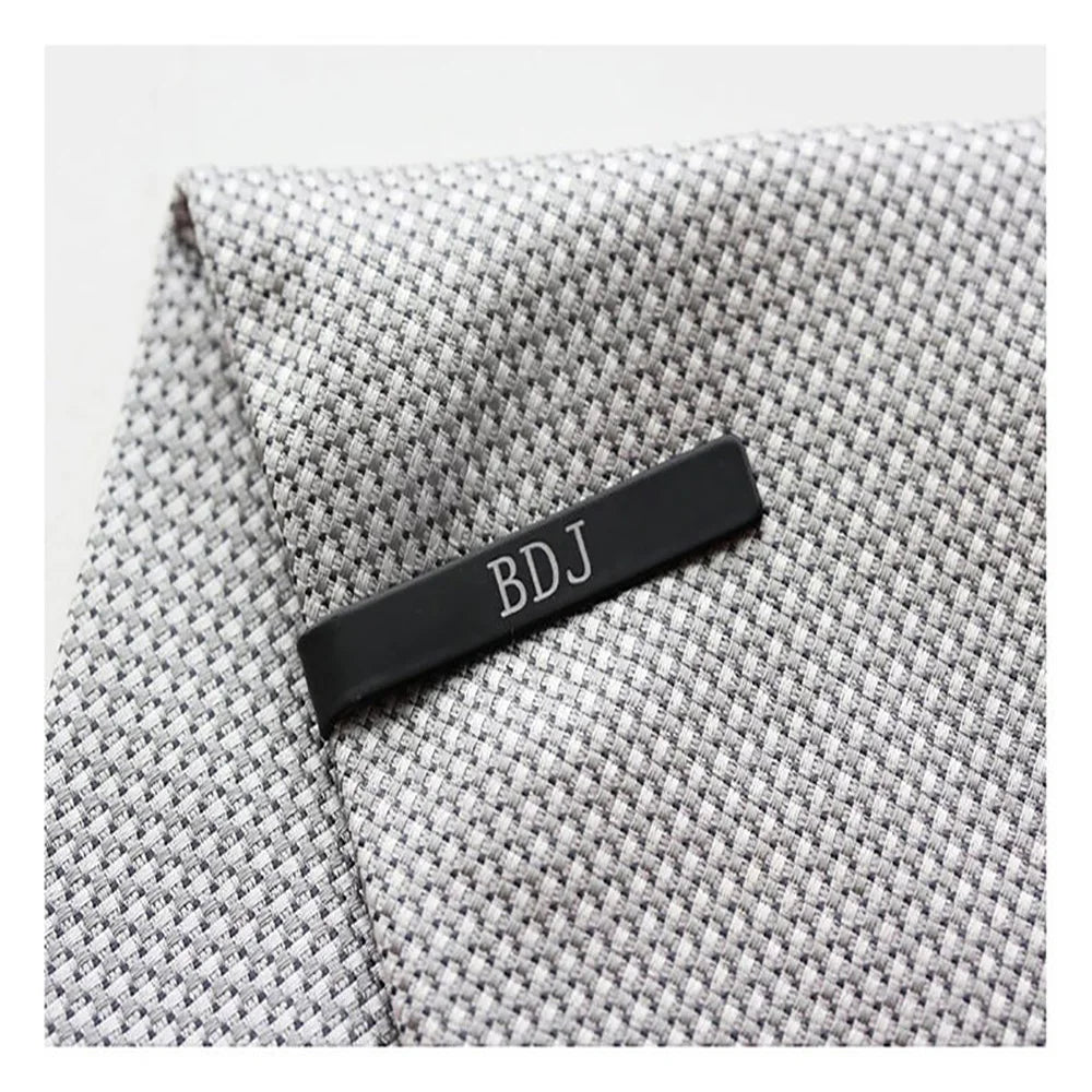 Tangula Tie Clip Stainless Steel Success Men Suit Name Logo Tie Clip