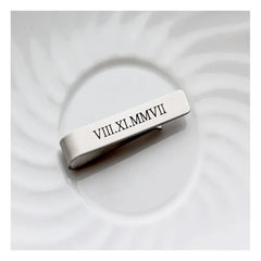 Tangula Tie Clip Stainless Steel Success Men Suit Name Logo Tie Clip