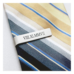 Tangula Tie Clip Stainless Steel Success Men Suit Name Logo Tie Clip