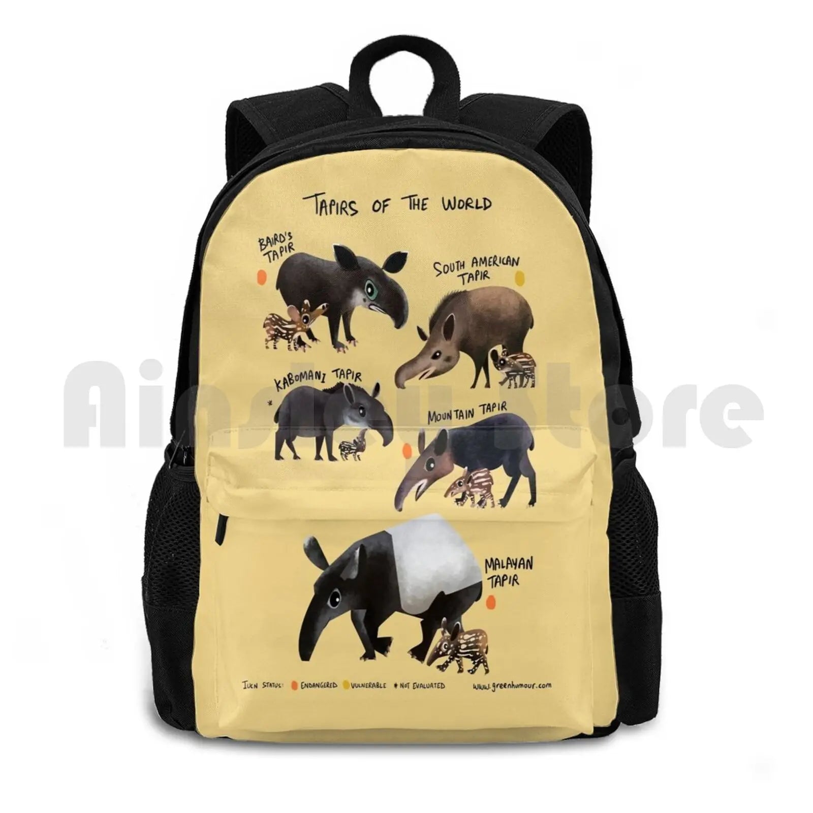 Tapirs Of The World Outdoor Hiking Backpack Waterproof Camping Travel
