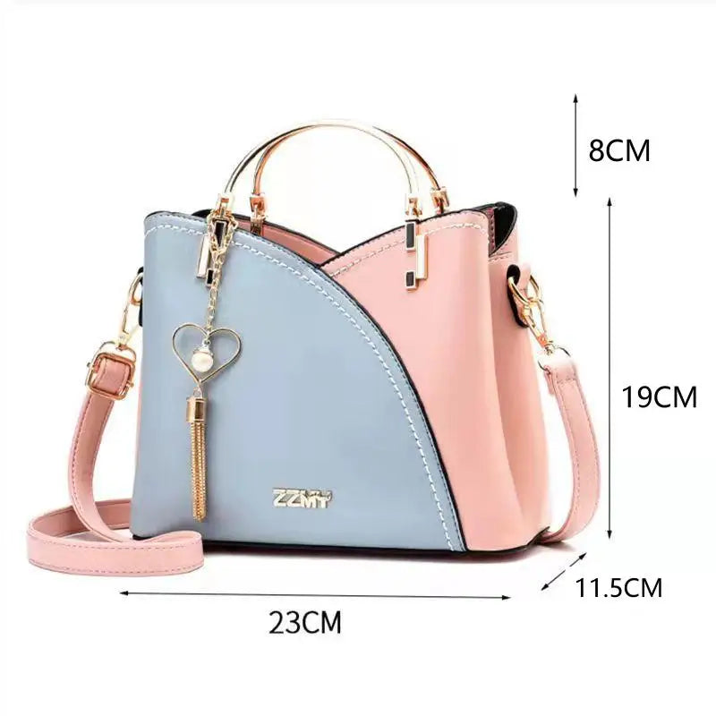 Tassel Bucket Crossbody Bags Leather Handbags for Women