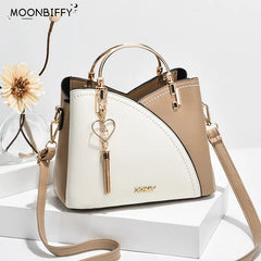 Tassel Bucket Crossbody Bags Leather Handbags for Women