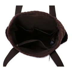 Large Capacity Women Tote Bag Solid Women's Handbag