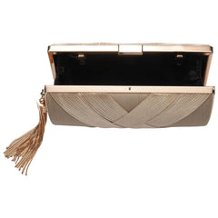 Tassel Clutch Bag for Party Wedding Evening, Phone Purse
