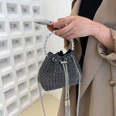 Tassel Handbag Evening Clutch Shoulder Bag for Women