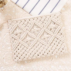 Tassel Straw Beach Bag Vintage Woven Shoulder Bag Raffia Circle Rattan Bags Bohe