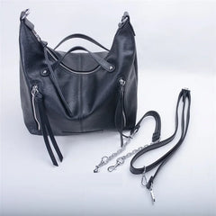 Tassel Women Handbag Chain Shoulder Bag PU Leather Crossbody Bags Totes