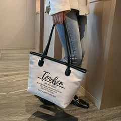 Teacher Definition Tote Bag Shoulder Purse Book Bag