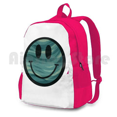 Teal Face Outdoor Hiking Backpack Riding Climbing Sports Bag Summer Vintage