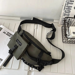 Reflective Crossbody Bag Hip Hop Tactical Chest Waist Harajuku Fanny Pack