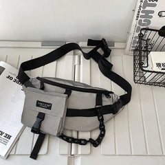 Reflective Crossbody Bag Hip Hop Tactical Chest Waist Harajuku Fanny Pack