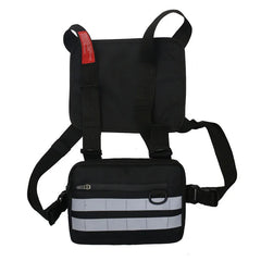 Reflective Tactical Vest Chest Bag Streetwear Hip Hop Crossbody Pack