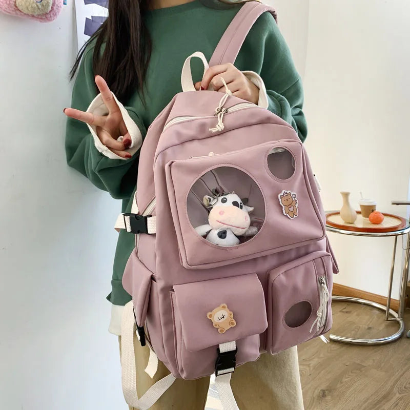 Teen Girls College Bookbag Student Backpack Bag