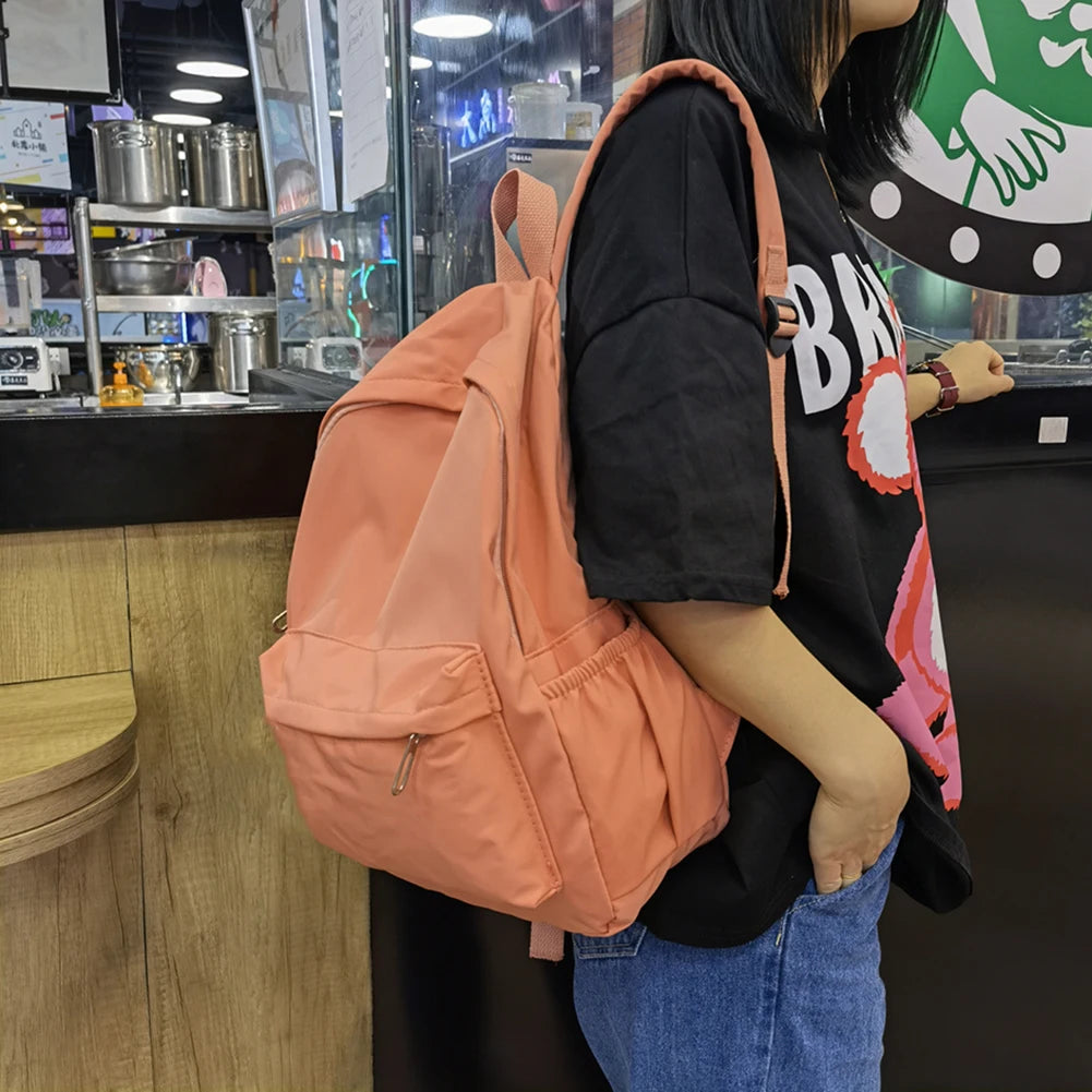 Girls Flower School Bag Backpack Large Student Bookbags Nylon Bagpack