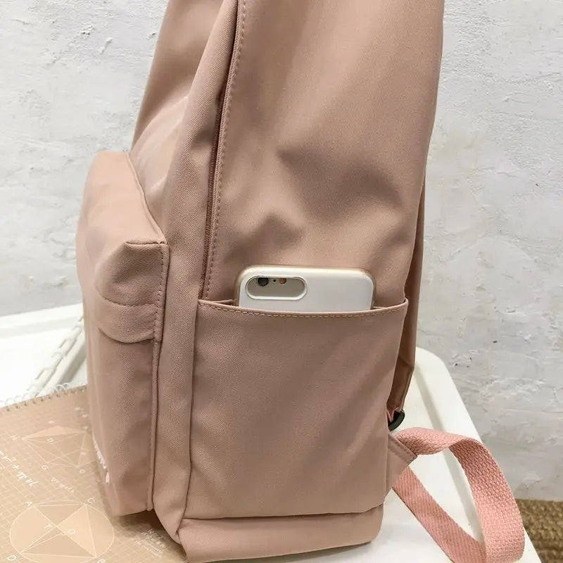 Floral Print School Bag for Girls Backpack Women Bookbags Student Schoolbag