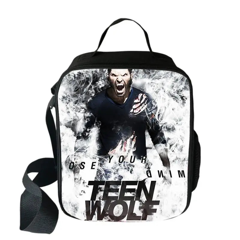 Teen Wolf Cooler Lunch Bag Men Women Portable Thermal Food Picnic Bags