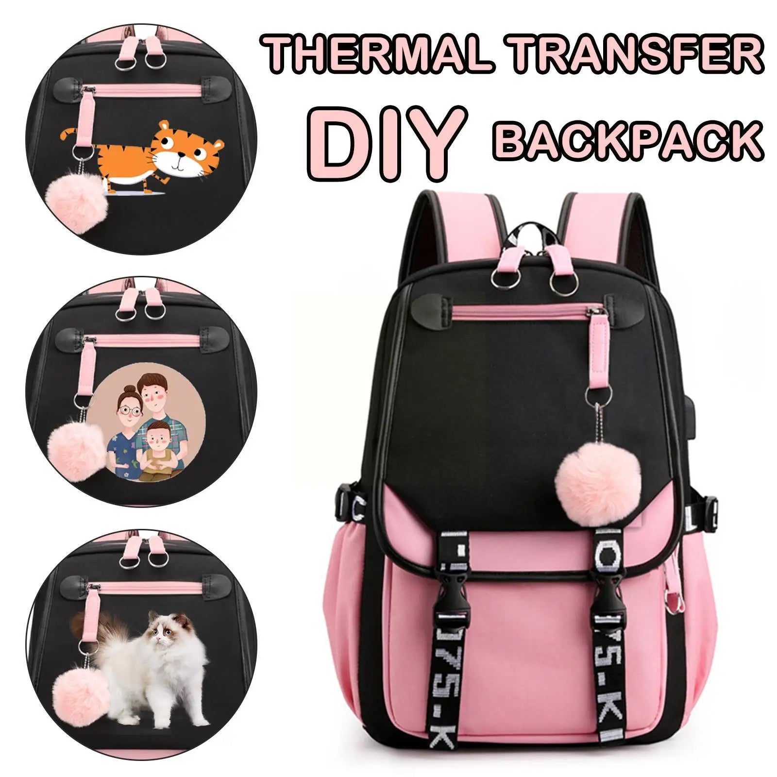 Girls' Backpack For School College Student Daypack Bookbag A4K8