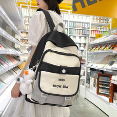 Teenager Girl Backpack Schoolcot Backpacks Canvas Bags