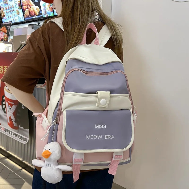 Teenager Girl Backpack Schoolcot Backpacks Canvas Bags